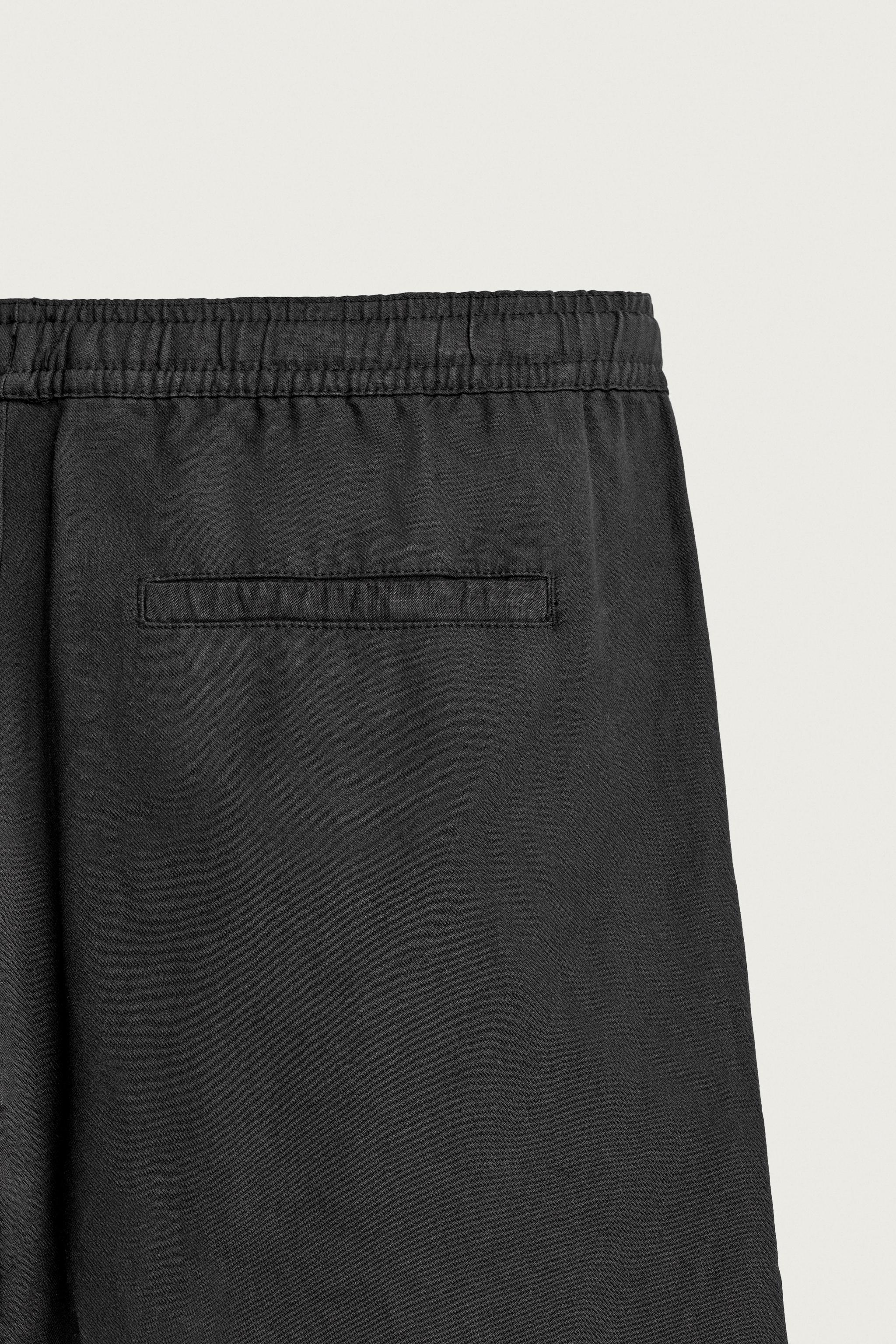 COTTON-LINEN RELAXED FIT PANTS